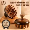 Lược tròn bằng gỗ đàn hương vàng có 28 gai