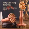 Bàn Chải Massage Kinh Lạc Đồng Thau Cán Gỗ
