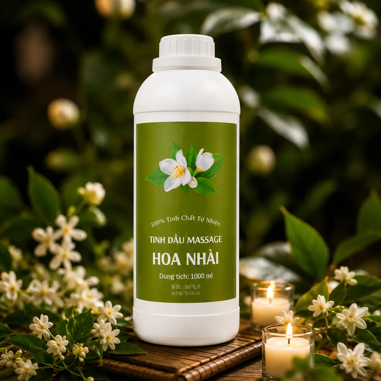 1 Tinh Dầu Massage Hương Hoa Nhài Cao Cấp 1000ml