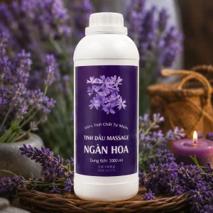 Tinh Dầu Massage Hương Ngàn Hoa Cao Cấp 1000ml – Dầu Massage Body Thư Giãn, Hương Thơm Tự Nhiên Cho Spa
