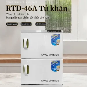 Tủ Hấp Khăn 2 Tầng RTD-46A – Tủ Hấp Khăn Nóng Tiệt Trùng UV Chuyên Dụng Cho Spa, Thẩm Mỹ Viện