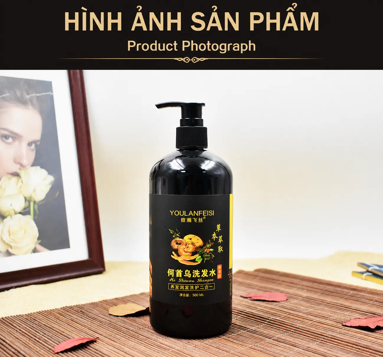 10 Dầu Gội Xả Hà Thủ Ô Linh Chi 500ml