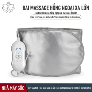 Đai Nóng Rung Giảm Béo Bụng Thon Gọn 3 Cấp Độ – Massage Nhiệt Hồng Ngoại 360° | Bảo Hành 12 Tháng