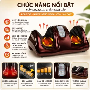 Máy Massage Chân Cao Cấp 4 Cấp Độ