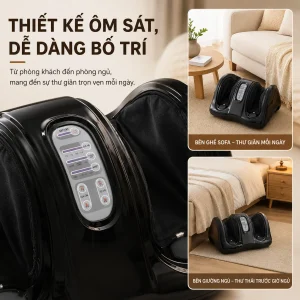 Máy Massage Chân Foot Massager | Máy Matxa Chân Thư Giãn Kèm Điều Khiển Tiện Lợi, Dễ Dùng