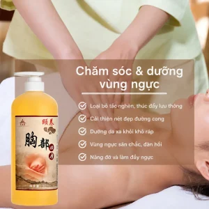 Tinh Dầu Chăm Sóc Ngực Cao Cấp 1000ml – Hỗ Trợ Massage Săn Chắc, Dưỡng Ẩm Và Chăm Sóc Vùng Ngực