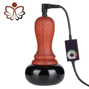 Máy Massage Đá Nóng Điện Đá Biếm Tự Nhiên Cao Cấp – Tay Cầm Kiểu Con Dấu (Chày Xoáy), Bảo Hành 12 Tháng
