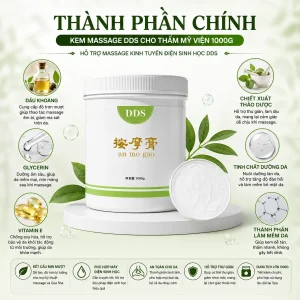 Kem Massage DDS Cho Thẩm Mỹ Viện 1000g – Hỗ Trợ Massage Kinh Tuyến Điện Sinh Học DDS