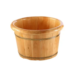 Chậu Ngâm Chân Gỗ Bách Xanh Cao Cấp – Thùng Ngâm Chân Gỗ Tự Nhiên Giữ Nhiệt Tốt Cho Spa & Gia Đình