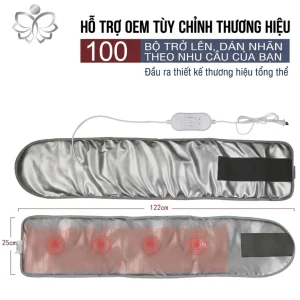 Đai Nóng Rung Giảm Béo Bụng Thon Gọn 3 Cấp Độ – Massage Nhiệt Hồng Ngoại 360° | Bảo Hành 12 Tháng