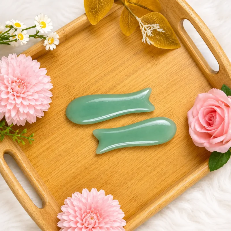 Bộ Đá Thạch Anh Xanh 14 Món Cao Cấp – Massage Mặt, Nâng Cơ, Thư Giãn | Bộ Dụng Cụ Massage Spa Chuyên Nghiệp