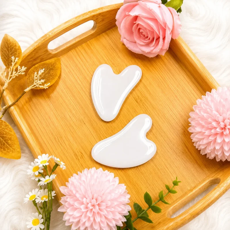 Bộ Đá Thạch Anh Trắng 14 Món Cao Cấp – Massage Mặt, Nâng Cơ, Thư Giãn | Bộ Dụng Cụ Massage Spa Chuyên Nghiệp