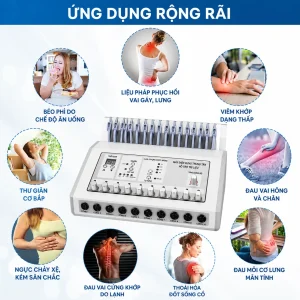 MÁY ĐIỆN XUNG TRUNG TẦN 10 CỔNG CHÍNH HÃNG LOẠI 1
