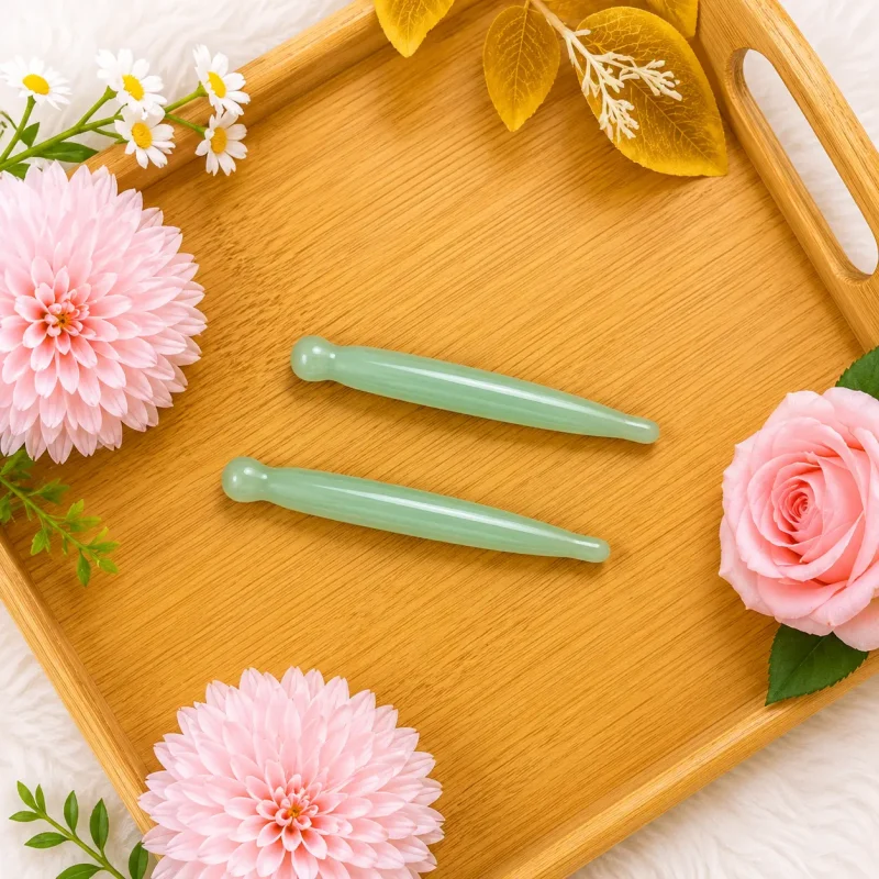 Bộ Đá Thạch Anh Xanh 14 Món Cao Cấp – Massage Mặt, Nâng Cơ, Thư Giãn | Bộ Dụng Cụ Massage Spa Chuyên Nghiệp