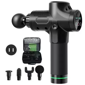 Súng Massage Gun Cầm Tay 30 Cấp Độ – 6 Đầu Massage Đa Năng