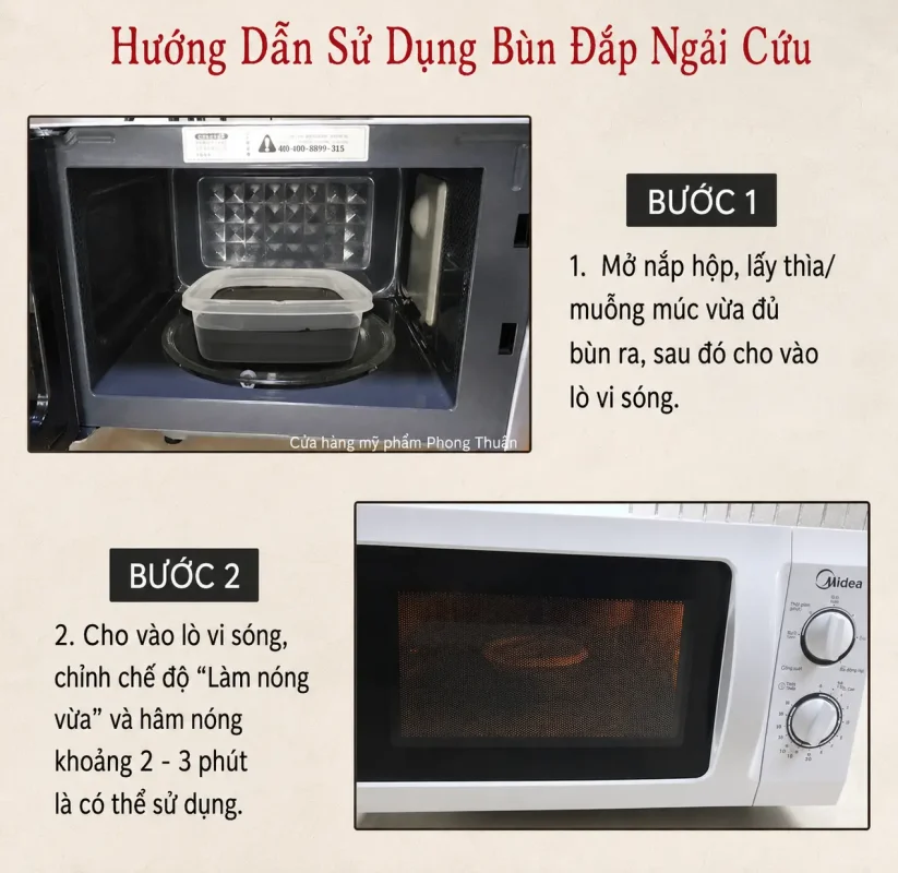Bùn Đắp Ngải Cứu Trị Liệu 1000g – Bùn Thảo Dược Hỗ Trợ Làm Ấm Cơ Thể, Massage Dưỡng Sinh Chuẩn Spa