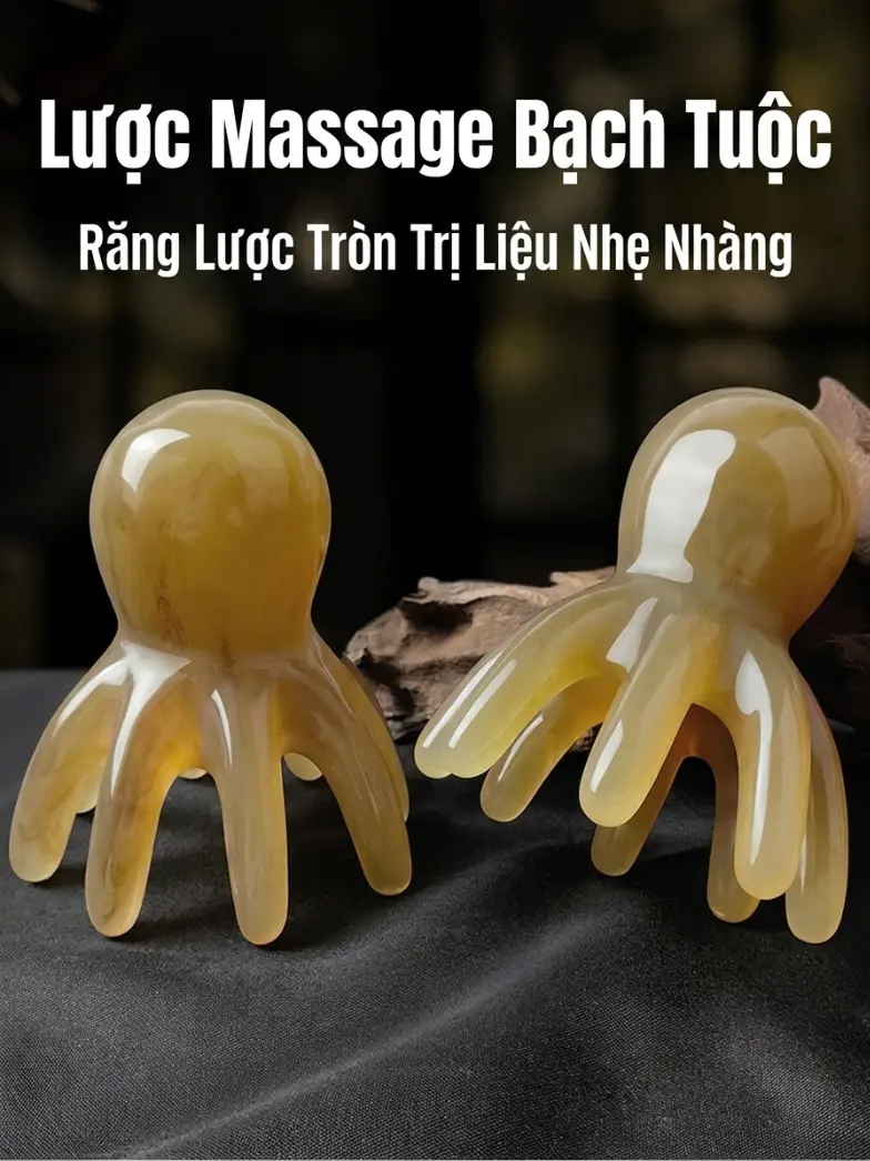 a1 Dụng Cụ Massage Đầu Bằng Lược Móng Bạch Tuộc
