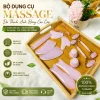 Bộ Đá Thạch Anh Hồng 14 Món Cao Cấp – Massage Mặt, Nâng Cơ, Thư Giãn | Dụng Cụ Massage Spa Chuyên Nghiệp