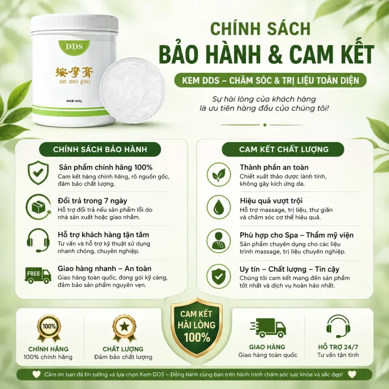 Kem Massage DDS Cho Thẩm Mỹ Viện 1000g – Hỗ Trợ Massage Kinh Tuyến Điện Sinh Học DDS