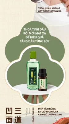 Gậy Massage Gỗ Đàn Hương 2 Hàng 20 Bi