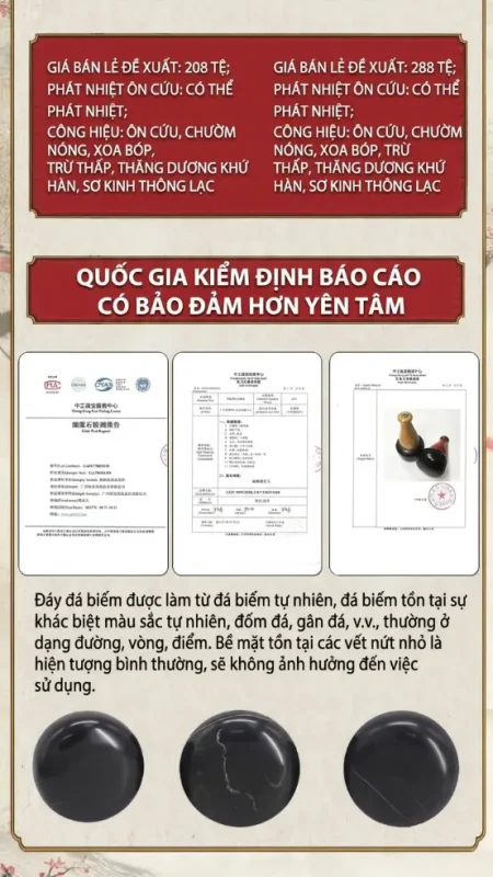 Máy Massage Đá Nóng Dưỡng Sinh Cao Cấp