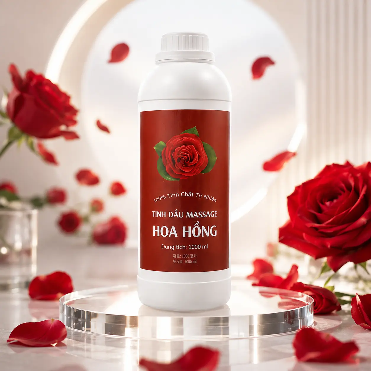 a3 Tinh Dầu Massage Hương Hoa Hồng Cao Cấp