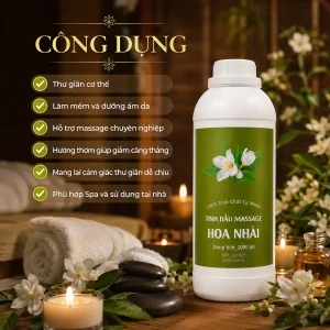 Tinh Dầu Massage Hương Hoa Nhài Cao Cấp 1000ml