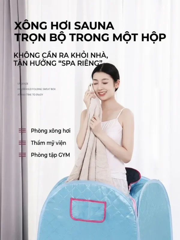 Lều Xông Hơi Tại Nhà Kèm Nồi Đun Xông Hơi 2L
