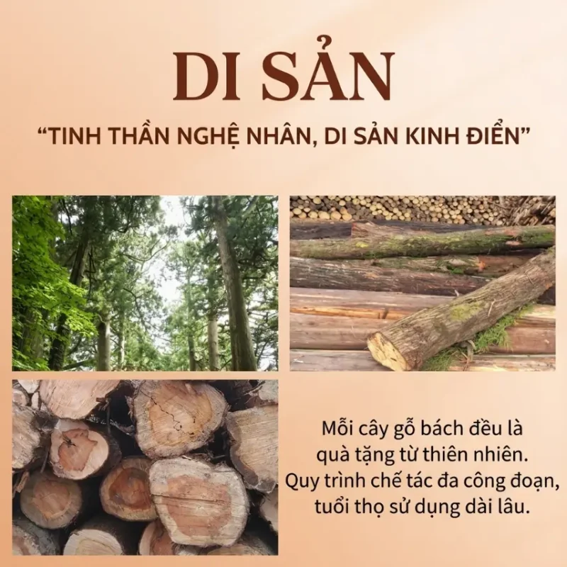 Chậu Ngâm Chân Gỗ Bách Xanh Cao Cấp – Thùng Ngâm Chân Gỗ Tự Nhiên Giữ Nhiệt Tốt Cho Spa & Gia Đình