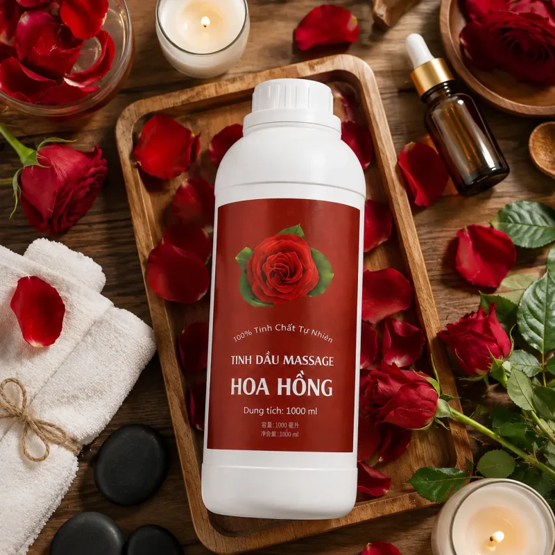 Tinh Dầu Massage Hương Hoa Hồng Cao Cấp