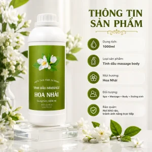 Tinh Dầu Massage Hương Hoa Nhài Cao Cấp 1000ml