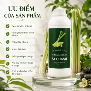 Tinh Dầu Massage Hương Sả Chanh Cao Cấp 1000ml