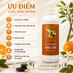 Tinh Dầu Massage Hương Hoa Cam Cao Cấp 1000ml