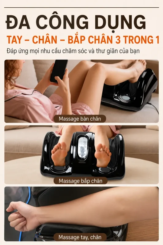 Máy Massage Chân Cao Cấp 4 Cấp Độ