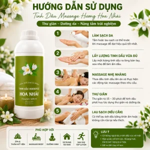 Tinh Dầu Massage Hương Hoa Nhài Cao Cấp 1000ml