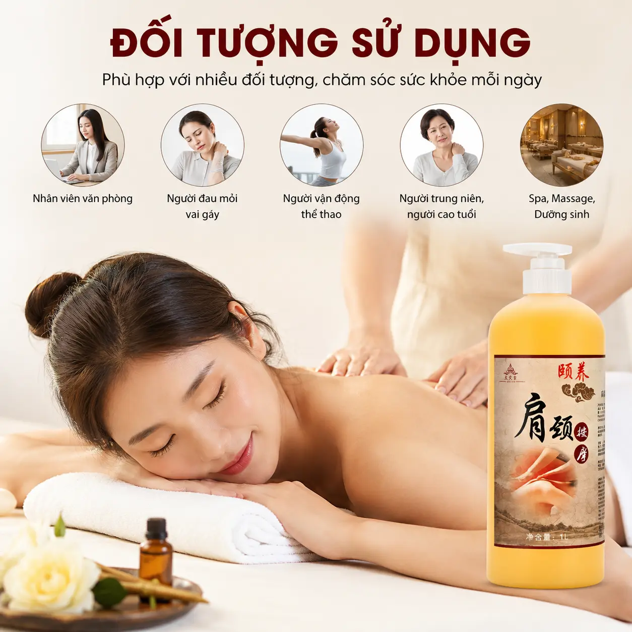 a6 Tinh Dầu Chuyên Sâu Vai Gáy 1000ml Cao Cấp