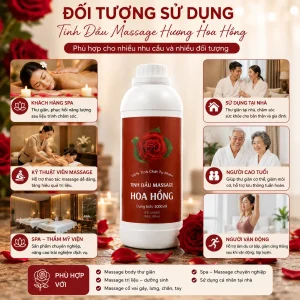 Tinh Dầu Massage Hương Hoa Hồng Cao Cấp