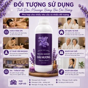 Tinh Dầu Massage Hương Hoa Oải Hương Cao Cấp