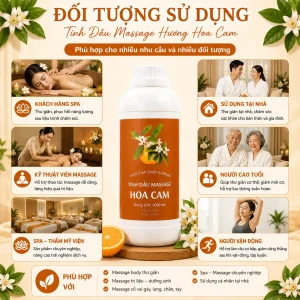 Tinh Dầu Massage Hương Hoa Cam Cao Cấp 1000ml