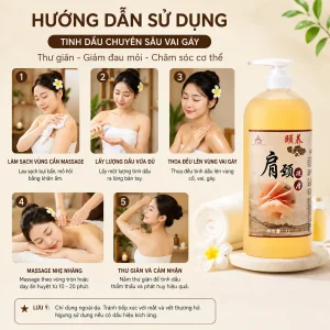 Tinh Dầu Chuyên Sâu Vai Gáy 1000ml Cao Cấp
