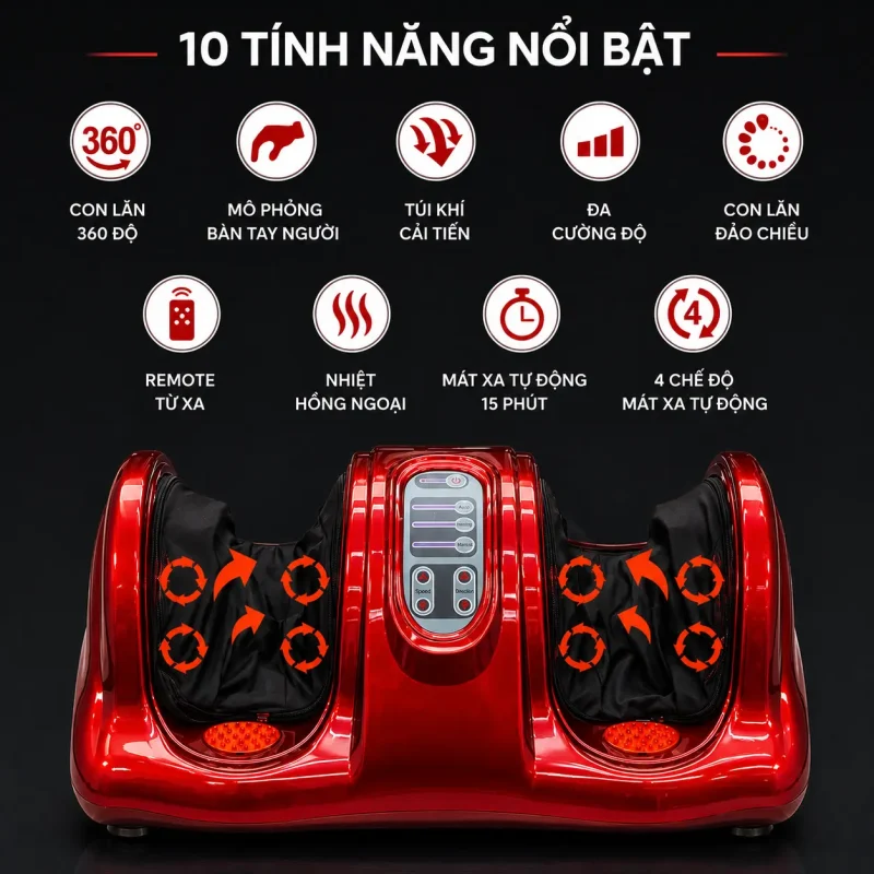 Máy Massage Chân Cao Cấp 4 Cấp Độ