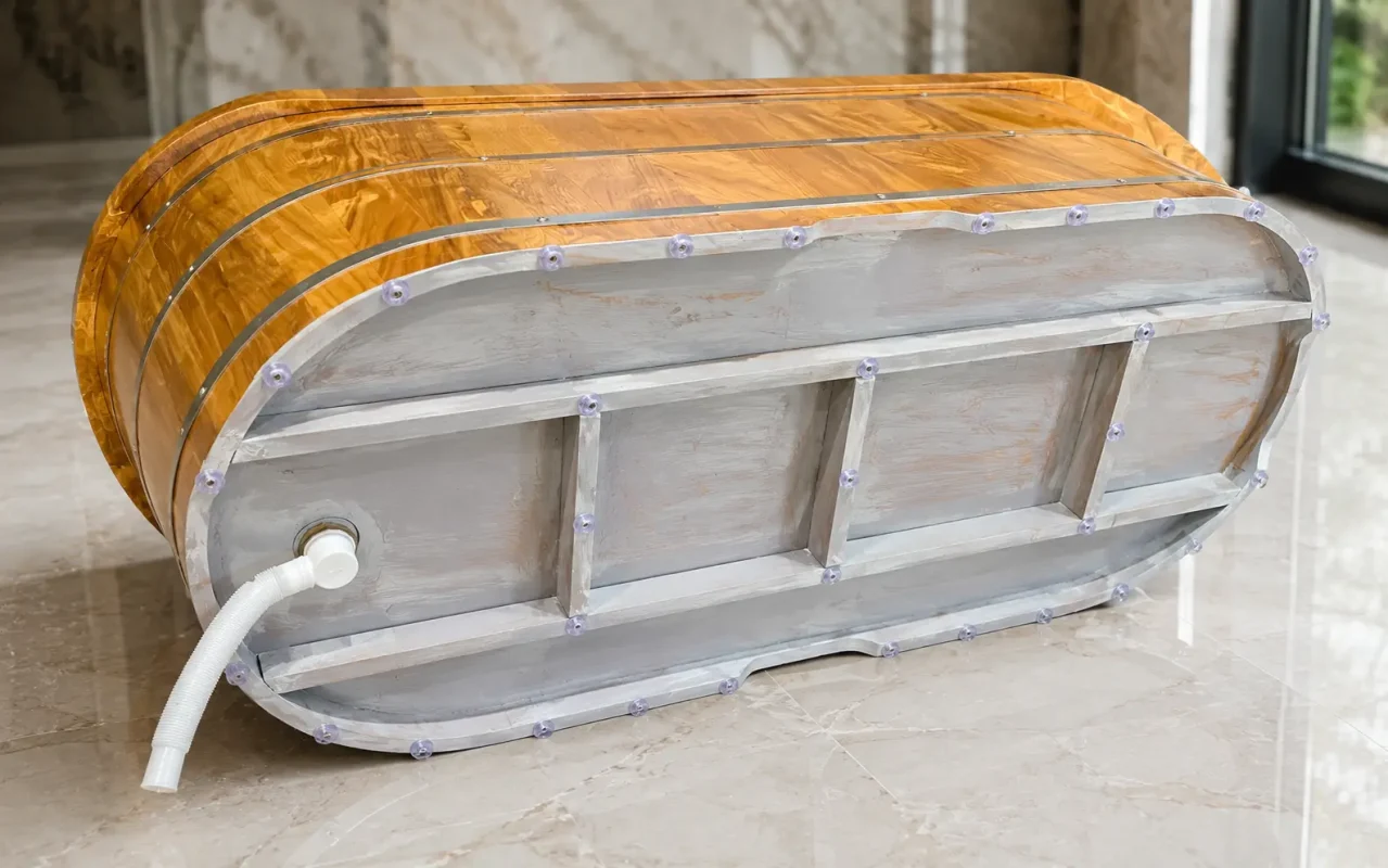 Bồn Tắm Oval Gỗ PơMu