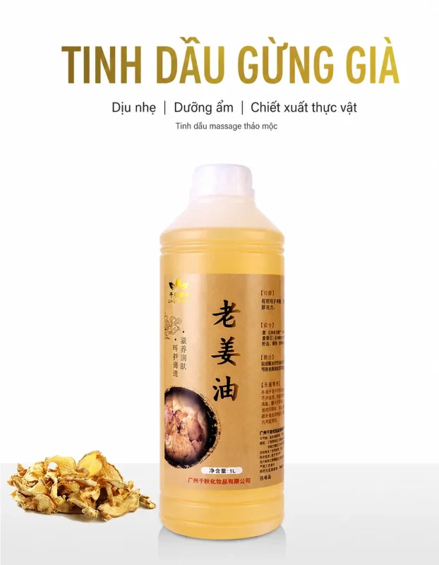 Tinh Dầu Gừng Nóng Nhẹ 1000ml