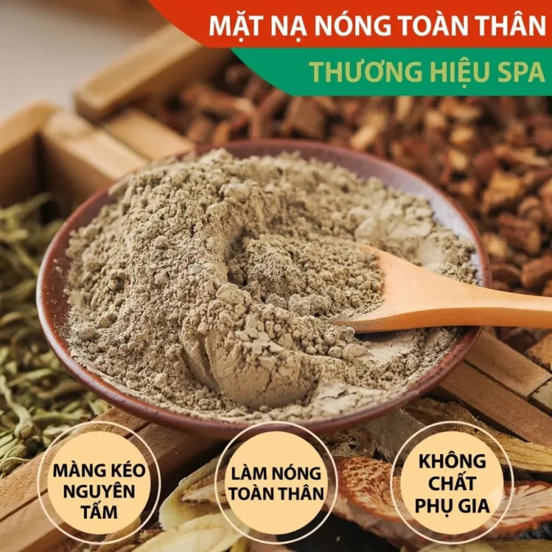 Bột Năng Lượng Giảm Béo Dưỡng Sinh 1000g | Bột Đắp Thảo Dược Body Trị Liệu Dùng Trong Spa Đông Y