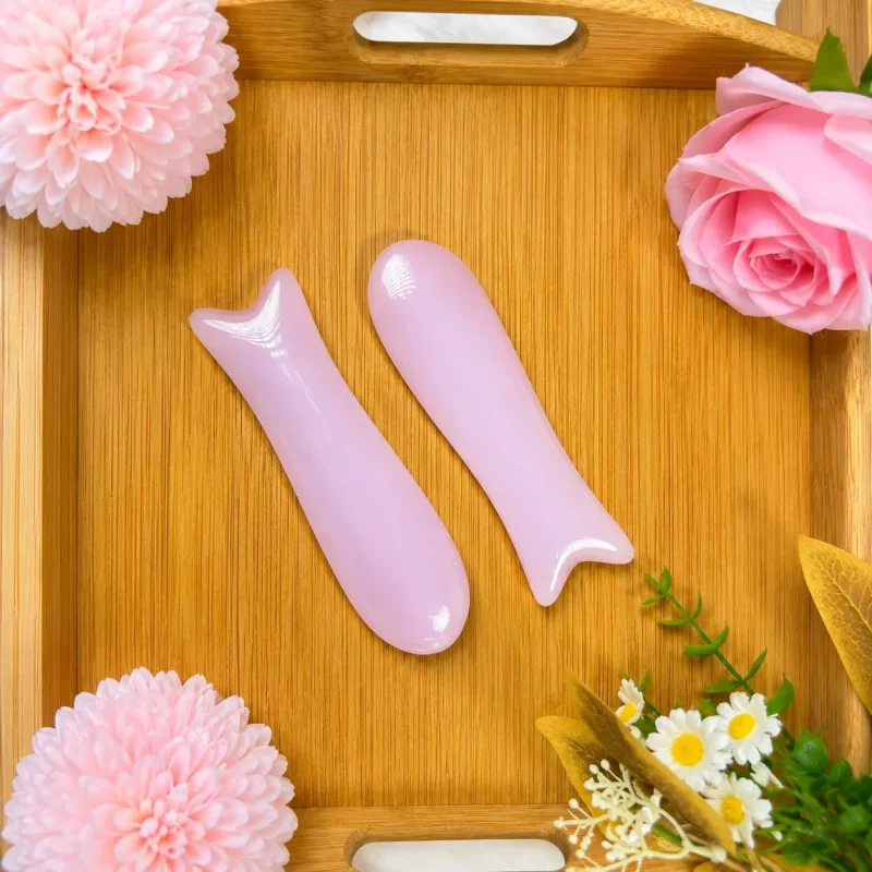 Bộ Đá Thạch Anh Hồng 14 Món Cao Cấp – Massage Mặt, Nâng Cơ, Thư Giãn | Dụng Cụ Massage Spa Chuyên Nghiệp