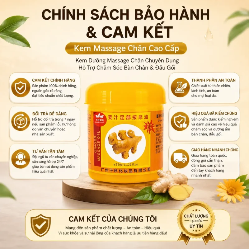 Kem Massage Chân Cao Cấp – Kem Dưỡng Massage Chân Chuyên Dụng Hỗ Trợ Chăm Sóc Bàn Chân & Đầu Gối