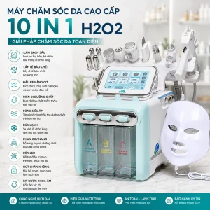 Máy Chăm Sóc Da Cao Cấp 10in1 H2O2 – Giải Pháp Chăm Sóc Da Toàn Diện Cho Spa & Thẩm Mỹ Viện