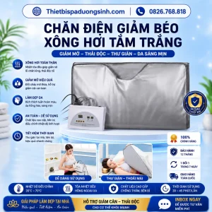 Chăn Điện Giảm Béo Tắm Trắng Xông Hơi 80x180cm – Chăn Xông Hơi Hấp Trắng Cho Spa
