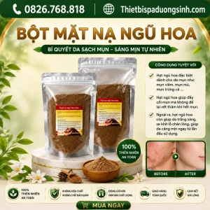 Bột Mặt Nạ Ngũ Hoa Hạt Nhỏ - Hạt To Đắp Mặt 1000G – Chăm Sóc Da, Làm Sạch & Hỗ Trợ Da Mụn