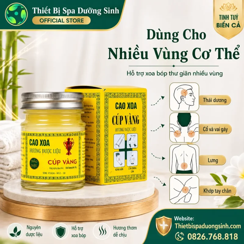 Cao Cúp Vàng Cao Bôi Diện Chẩn Chuyên Dùng Thiết Bị Diện Chẩn 40g – Sơn Hà